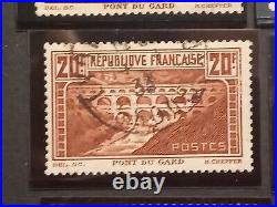 Ensemble 12 timbres France pont du Gard yt 262 oblitérés tous TB/TTB bloc de 4