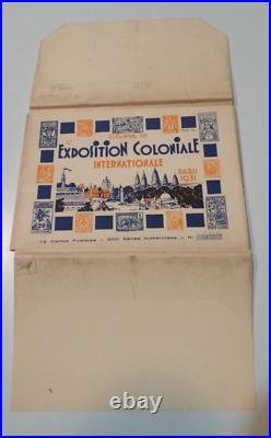 Entier postal pochette exposition coloniale 1931 12 cartes