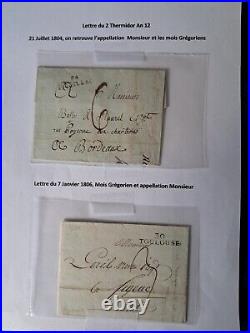 Etude lettre 1 7 8 9 calendrier République Nivôse Floréal 17/92 18/06