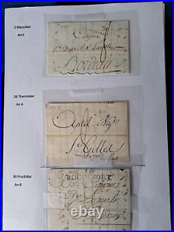 Etude lettre 1 7 8 9 calendrier République Nivôse Floréal 17/92 18/06