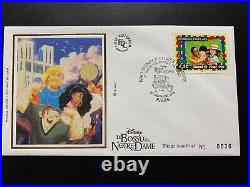 FDC soie Walt Disney Pictures Le Bossu de Notre Dame 27/11/1996 3033