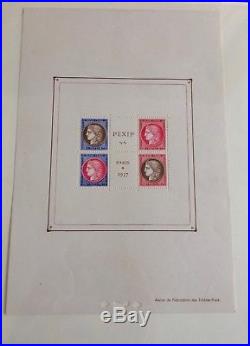 FIN DANNÉE LOT 100 FRANCE collection timbres albums dt n°5 bloc 2 & 3 257A CA