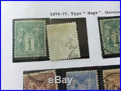 FIN DANNÉE LOT 10-2 collection timbres ceres à sage bleu cobalt & de Prusse