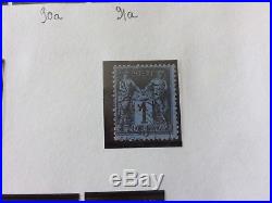 FIN DANNÉE LOT 10-2 collection timbres ceres à sage bleu cobalt & de Prusse
