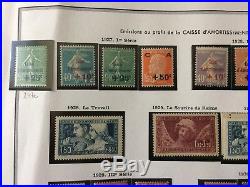 FIN DANNÉE LOT 258 collection timbres caisse amortissement monuments 262B