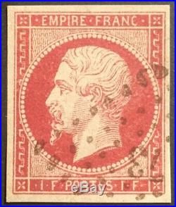 FRANCE 1853 n°18 obl FAUX de Jean de SPERATI, un des mieux réussit et rare
