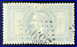 FRANCE 1869 NAPOLEON III N° 33 OBLITERE TTBE V/Détail COTE 1200