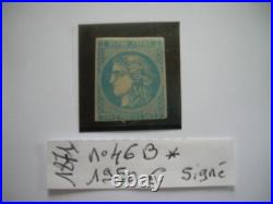 FRANCE 1871 TRES BEAU ET RARE N°46B NEUF COTE + 1950 SIGNé