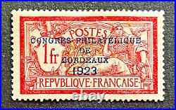 FRANCE 1923 CONGRES BX / N° 182 NEUF SIGNE TBE V/détails COTE 1425