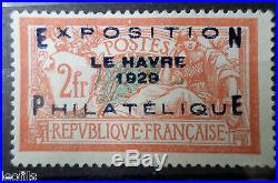 FRANCE 1929 EXPOSITION DU HAVRE N° 257A NEUF GOMME SANS CHARNIERE NI TRACE SIGNE