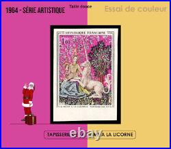 FRANCE 1964 ESSAI DE COULEUR LA DAME A LA LICORNE neuf Cote100