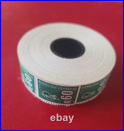 FRANCE 86 ROULETTES N° 65 bande de 11 timbre MARIANNE DE BÉQUET. 60 ct. Vert