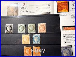 FRANCE CERES X8 1849/1871 ENTRE N° 3f & 60A/ SUP 3000 FRANCE CERES X8 1849/1871 ENTRE N° 3f & 60A/ SUP 3000