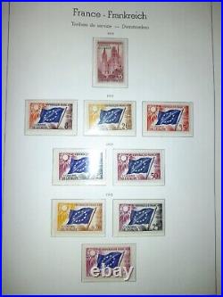 FRANCE Collection complète timbres neufs 1960 à 1978 dans album Leuchtturm SF