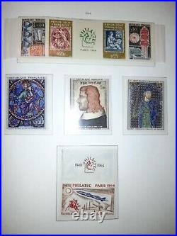 FRANCE Collection complète timbres neufs 1960 à 1978 dans album Leuchtturm SF