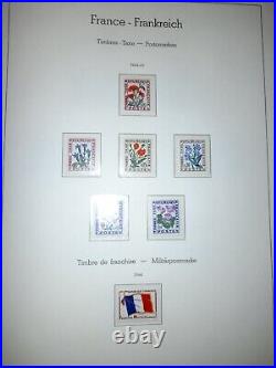 FRANCE Collection complète timbres neufs 1960 à 1978 dans album Leuchtturm SF