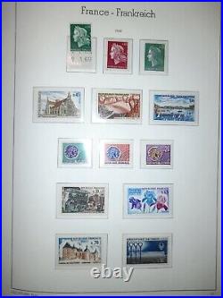 FRANCE Collection complète timbres neufs 1960 à 1978 dans album Leuchtturm SF