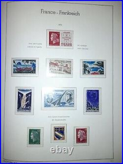 FRANCE Collection complète timbres neufs 1960 à 1978 dans album Leuchtturm SF