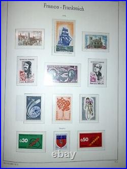 FRANCE Collection complète timbres neufs 1960 à 1978 dans album Leuchtturm SF