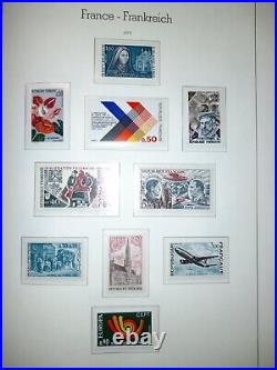 FRANCE Collection complète timbres neufs 1960 à 1978 dans album Leuchtturm SF