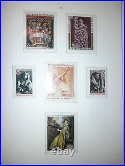 FRANCE Collection complète timbres neufs 1960 à 1978 dans album Leuchtturm SF