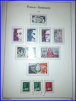 FRANCE Collection complète timbres neufs 1960 à 1978 dans album Leuchtturm SF