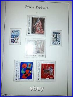 FRANCE Collection complète timbres neufs 1960 à 1978 dans album Leuchtturm SF