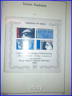 FRANCE Collection complète timbres neufs 1960 à 1978 dans album Leuchtturm SF