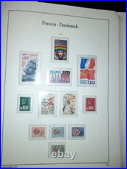 FRANCE Collection complète timbres neufs 1960 à 1978 dans album Leuchtturm SF