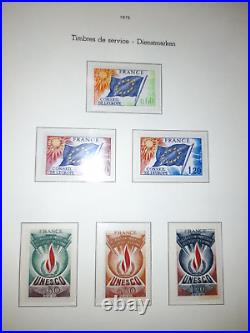 FRANCE Collection complète timbres neufs 1960 à 1978 dans album Leuchtturm SF