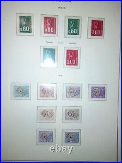 FRANCE Collection complète timbres neufs 1960 à 1978 dans album Leuchtturm SF