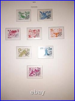 FRANCE Collection complète timbres neufs 1960 à 1978 dans album Leuchtturm SF