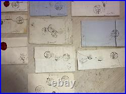 FRANCE LOT DE 10 LETTRES AVEC CERES 20c N° 3 AVEC GRILLE + CAD TYPE 13,14,15