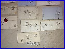 FRANCE LOT DE 10 LETTRES AVEC CERES 20c N° 3 AVEC GRILLE + CAD TYPE 13,14,15