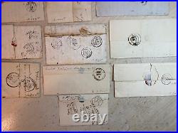 FRANCE LOT DE 10 LETTRES AVEC CERES 20c N° 3 AVEC GRILLE + CAD T 14 ET 15 A VOIR