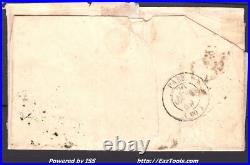 FRANCE N° 3a SUR LETTRE AVEC OBLITERATION GRILLE + CAD VERSAILLES DU 20/01/1849