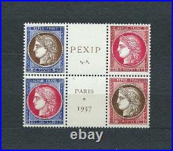 FRANCE PEXIP 1937 YT 348 à 351 TIMBRES NEUFS MNH LUXE