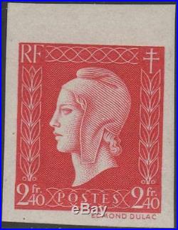 FRANCE STAMP TIMBRE N° 693 a MARIANNE DE DULAC 2F40 ROUGE ND NEUF xx TTB J852
