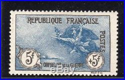 FRANCE TIMBRE TYPE ORPHELINS DE GUERRE YTN°155 NEUF C 2100,00 SignéCalves