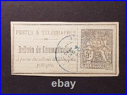 FRANCE Timbre Téléphone N° 20/a ND Oblitéré Signé CALVES. 1er choix Luxe