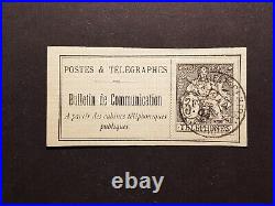FRANCE Timbre Téléphone N° 20/a ND oblit Signé CALVES. RARE. 1er choix Luxe