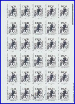 == FRANCE. Très rare planche de 30 timbres 100 g MTMA Christian Dior 2024 ==