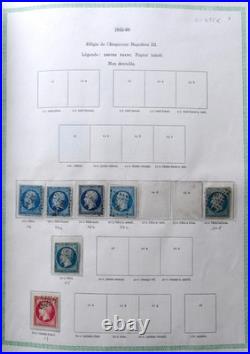 FRANCE VIEIL ALBUM 1090 TIMBRES //Ob. De 1853 à 1954 avec PA, Taxe, Préos