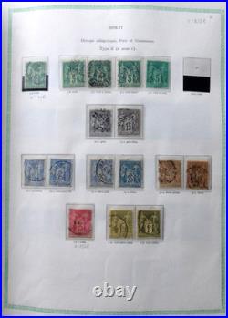 FRANCE VIEIL ALBUM 1090 TIMBRES //Ob. De 1853 à 1954 avec PA, Taxe, Préos