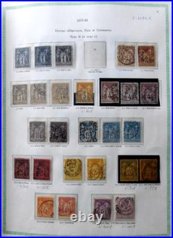 FRANCE VIEIL ALBUM 1090 TIMBRES //Ob. De 1853 à 1954 avec PA, Taxe, Préos