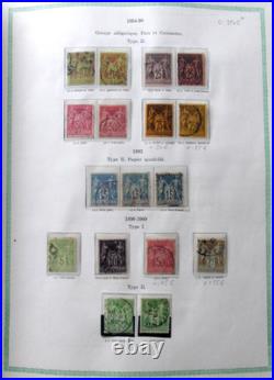 FRANCE VIEIL ALBUM 1090 TIMBRES //Ob. De 1853 à 1954 avec PA, Taxe, Préos