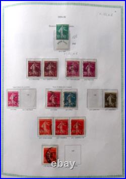 FRANCE VIEIL ALBUM 1090 TIMBRES //Ob. De 1853 à 1954 avec PA, Taxe, Préos