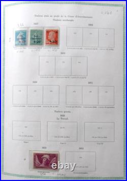 FRANCE VIEIL ALBUM 1090 TIMBRES //Ob. De 1853 à 1954 avec PA, Taxe, Préos