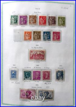 FRANCE VIEIL ALBUM 1090 TIMBRES //Ob. De 1853 à 1954 avec PA, Taxe, Préos