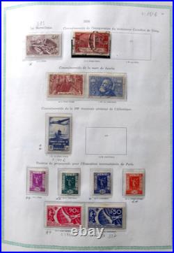 FRANCE VIEIL ALBUM 1090 TIMBRES //Ob. De 1853 à 1954 avec PA, Taxe, Préos